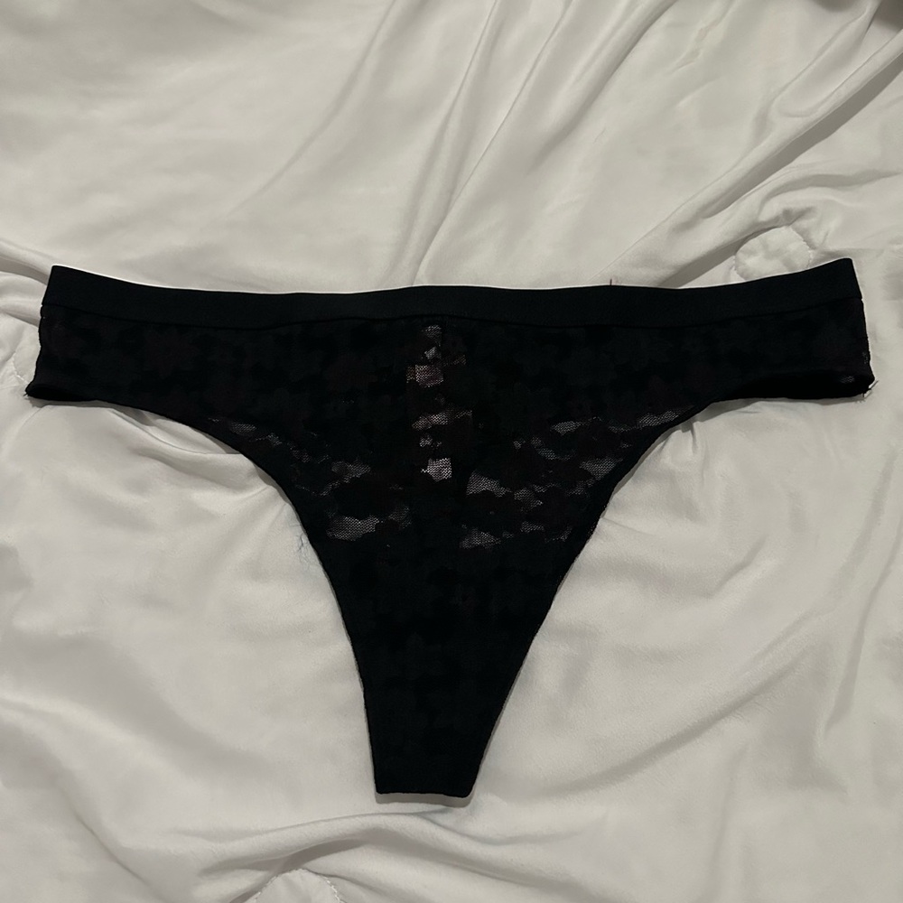 Black Lace Thong